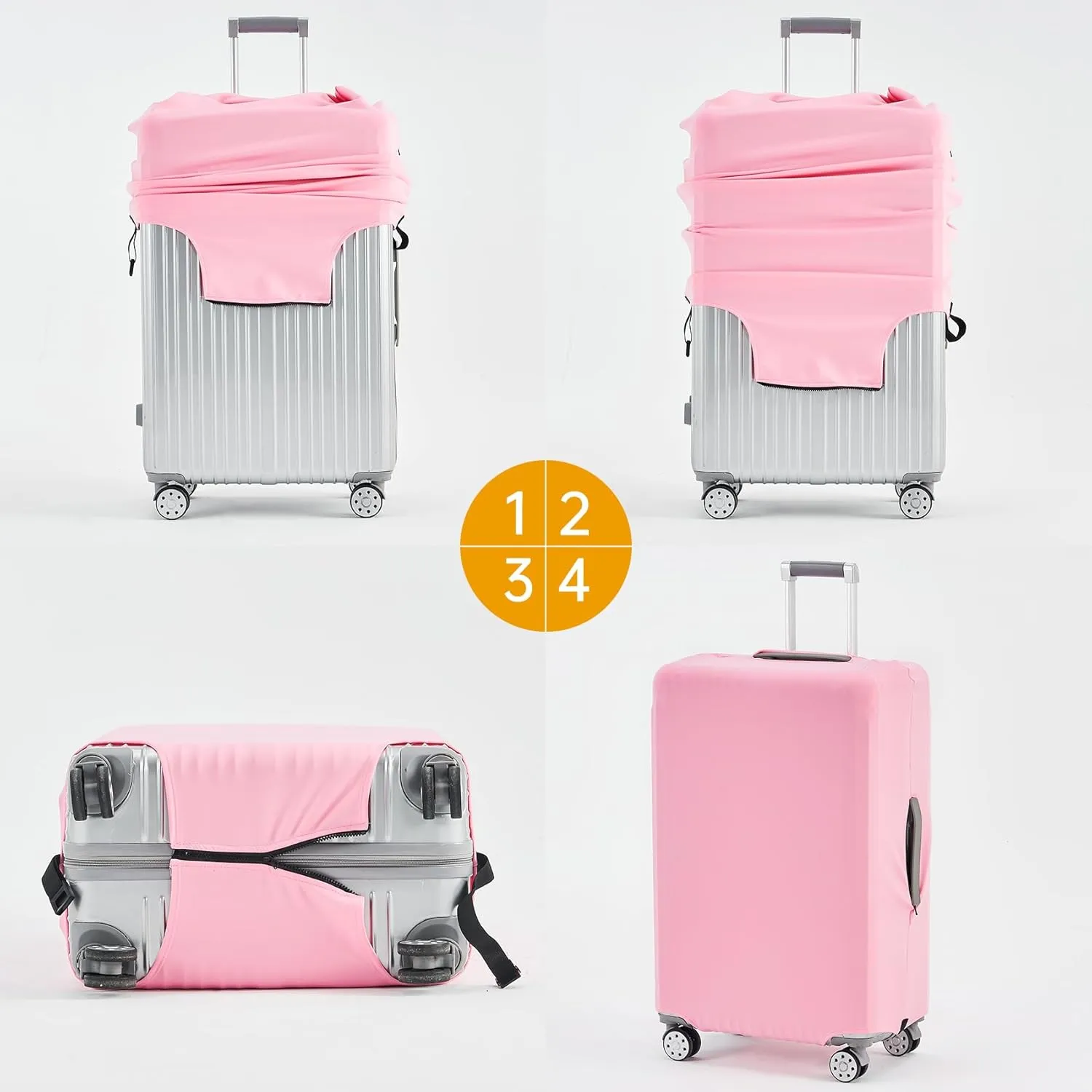 TRAVELKIN Luggage Cover Washable Suitcase Cover Suitcase Protector Anti-scratch Fits 18-32 Inch Luggage