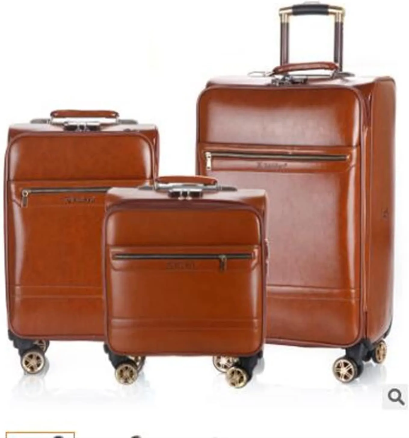 Travelling Luggage 18 Inch 20 Inch Men Suitcase Luggage 24 Trolley Suitcase PU Travel Rolling Baggage Bag On Wheels Travel Wheeled Suitcase Suitcase (Color : 200, Size : 24")