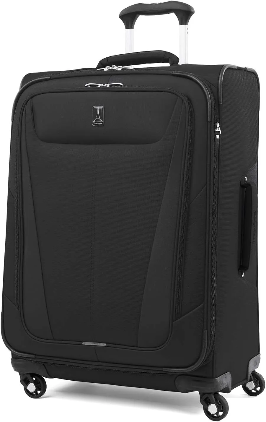 Travelpro Maxlite 5 Softside Expandable Luggage with 4 Spinner Wheels, Lightweight Suitcase, Men and Women, Black, 2-Piece Set (21/25)