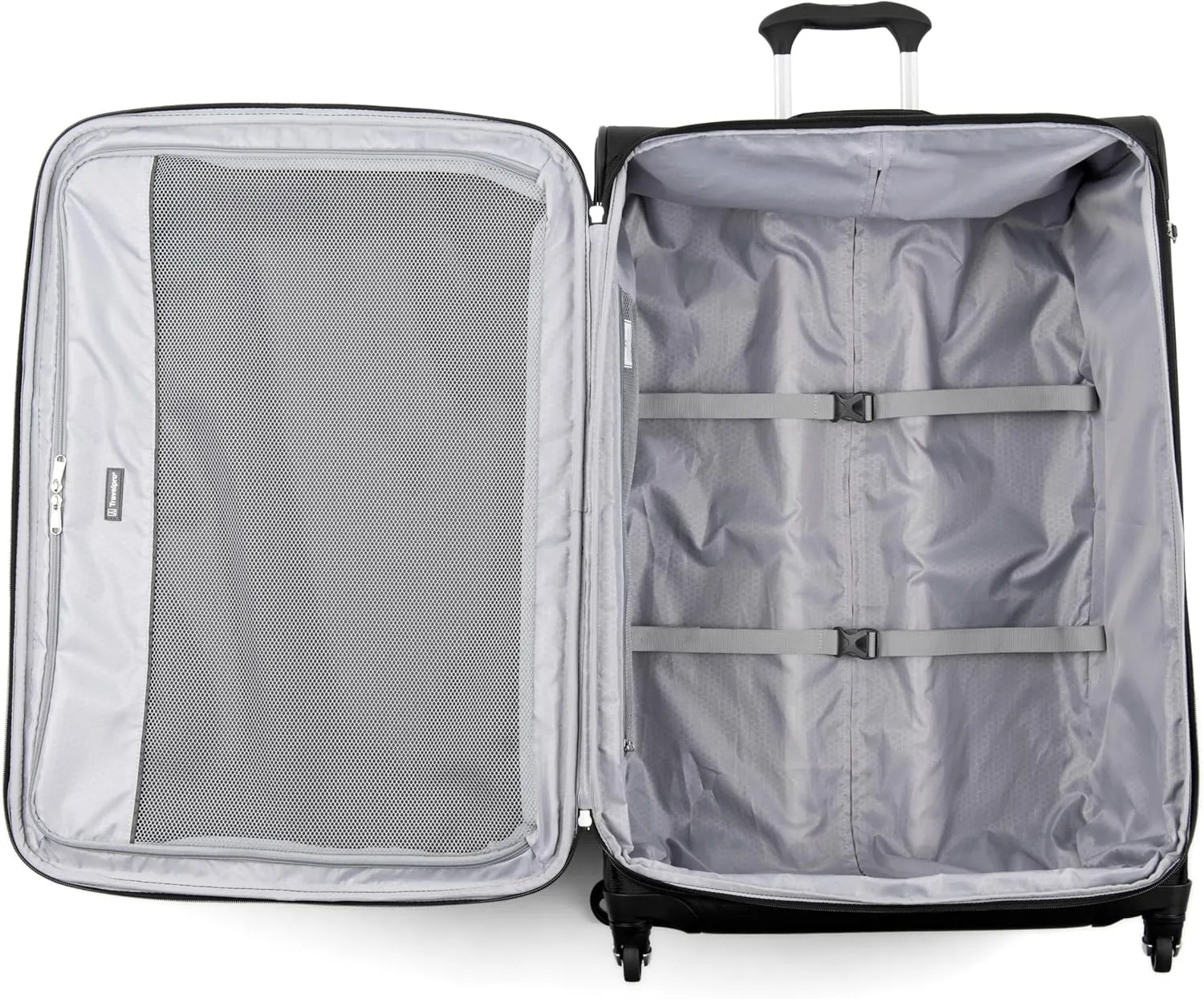 Travelpro Maxlite 5 Softside Expandable Luggage with 4 Spinner Wheels, Lightweight Suitcase, Men and Women, Black, 2-Piece Set (21/29)