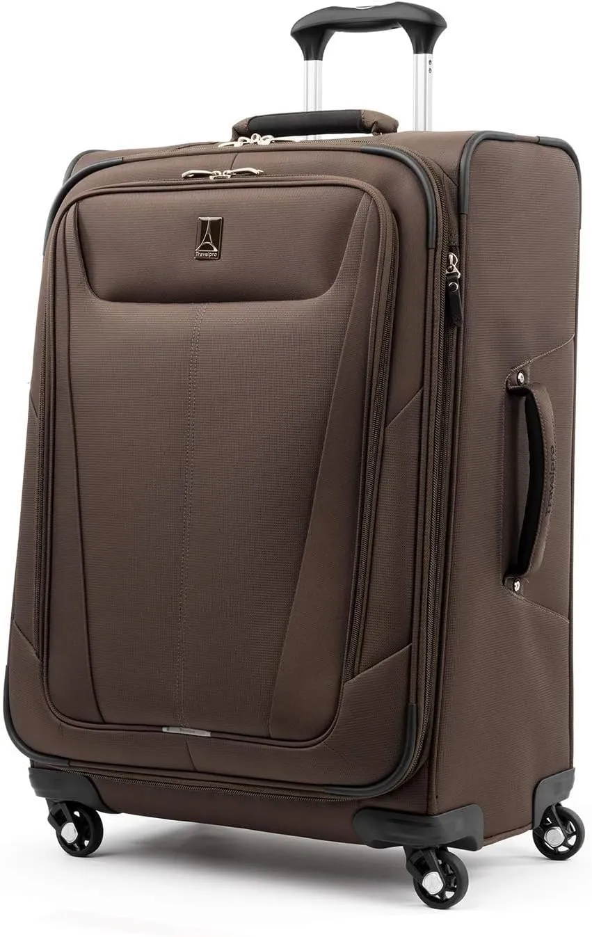 Travelpro Maxlite 5 Softside Expandable Luggage with 4 Spinner Wheels, Lightweight Suitcase, Men and Women, Mocha, 2-Piece Set (21/25)