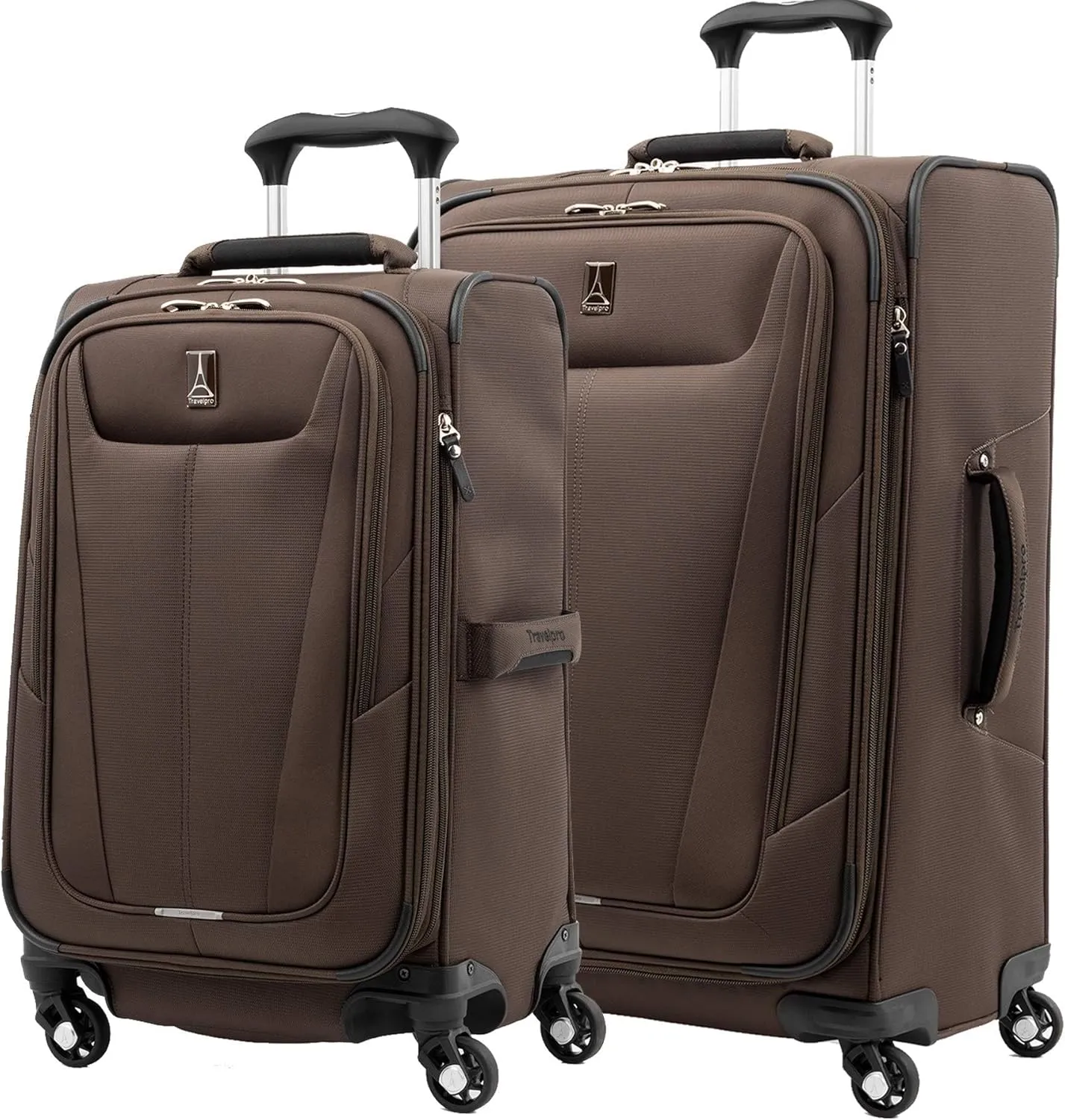 Travelpro Maxlite 5 Softside Expandable Luggage with 4 Spinner Wheels, Lightweight Suitcase, Men and Women, Mocha, 2-Piece Set (21/25)