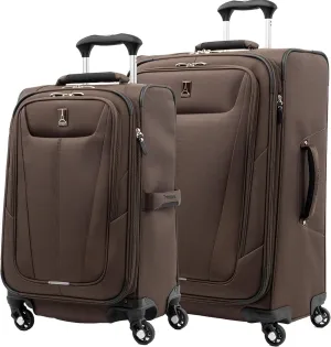 Travelpro Maxlite 5 Softside Expandable Luggage with 4 Spinner Wheels, Lightweight Suitcase, Men and Women, Mocha, 2-Piece Set (21/25)