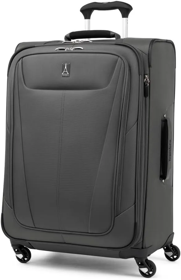Travelpro Maxlite 5 Softside Expandable Luggage with 4 Spinner Wheels, Lightweight Suitcase, Men and Women, Shadow Grey, 2-Piece Set (21/25)