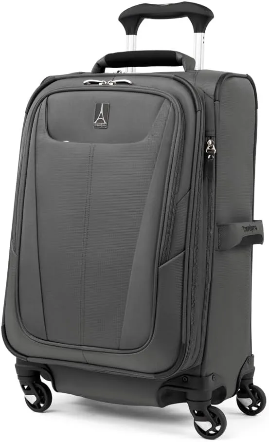 Travelpro Maxlite 5 Softside Expandable Luggage with 4 Spinner Wheels, Lightweight Suitcase, Men and Women, Shadow Grey, 2-Piece Set (21/25)