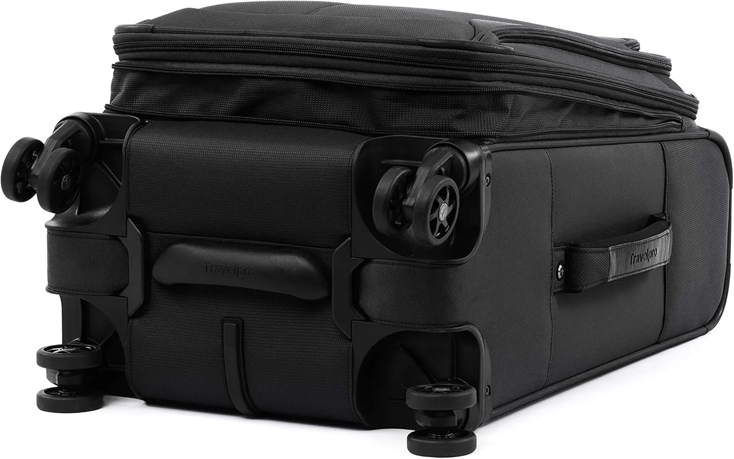 Travelpro Tourlite Softside 2-Piece Set, Expandable Luggage with 4 Spinner Wheels, Lightweight Suitcase, 21" Carry-On, 25" Checked Medium, Black