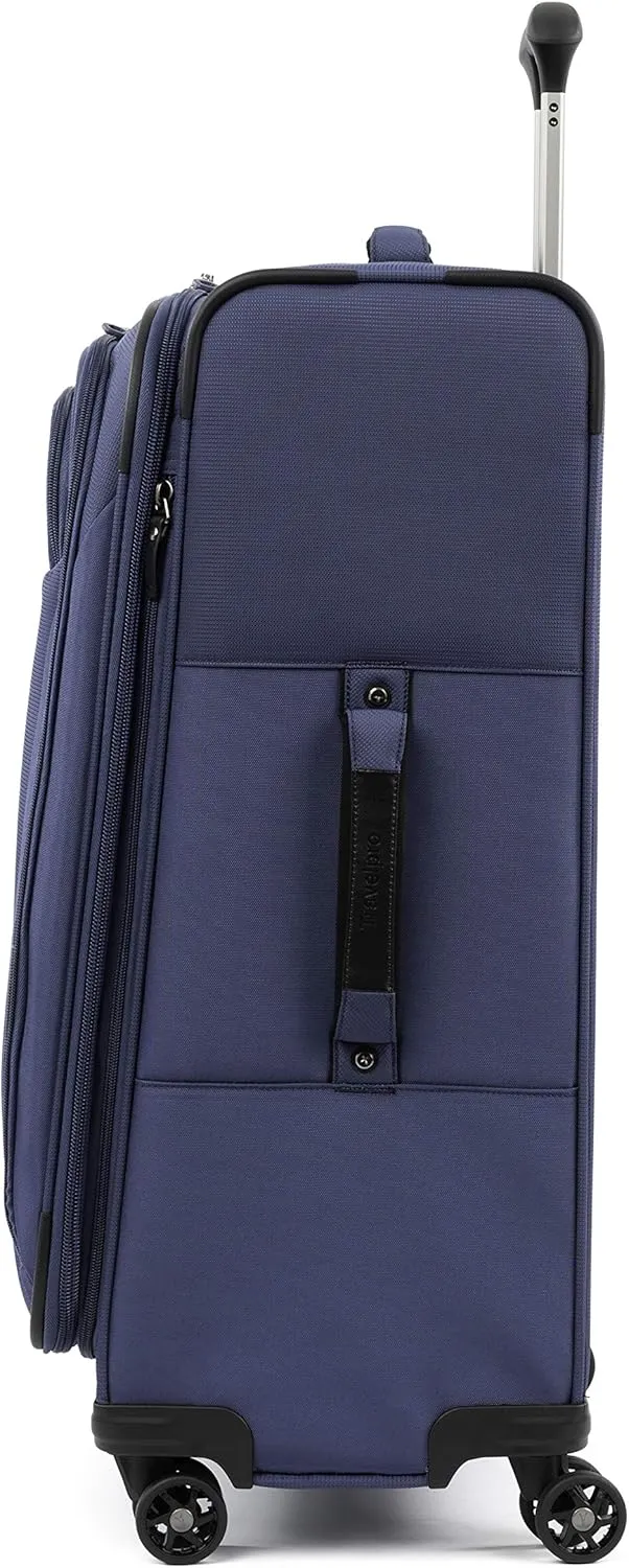 Travelpro Tourlite Softside 2-Piece Set, Expandable Luggage with 4 Spinner Wheels, Lightweight Suitcase, 21" Carry-On, 25" Checked Medium, Blue
