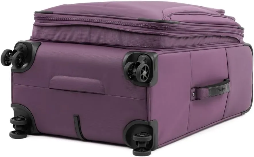 Travelpro Tourlite Softside 2-Piece Set, Expandable Luggage with 4 Spinner Wheels, Lightweight Suitcase, 21" Carry-On, 25" Checked Medium, Deep Purple