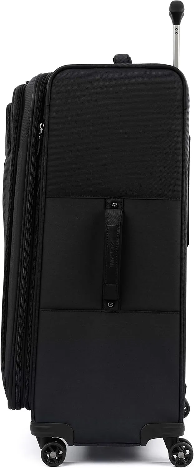 Travelpro Tourlite Softside 3-Piece Set, Expandable Luggage with 4 Spinner Wheels, Lightweight Suitcase, 21" Carry-On, 25" Checked Medium, 29 Check Large, Black