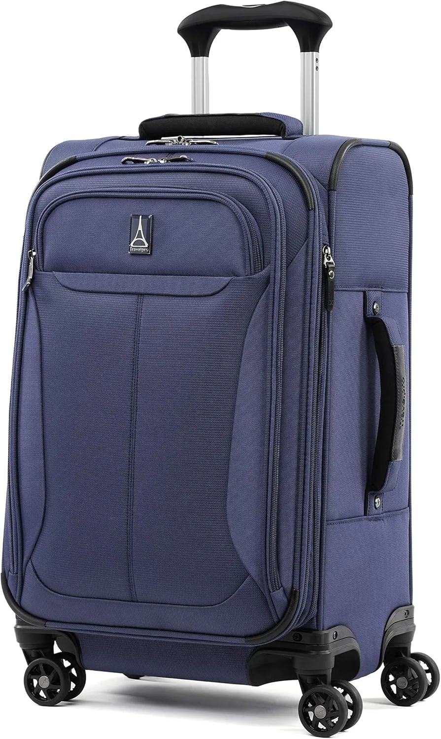 Travelpro Tourlite Softside 3-Piece Set, Expandable Luggage with 4 Spinner Wheels, Lightweight Suitcase, 21" Carry-On, 25" Checked Medium, 29 Check Large, Blue