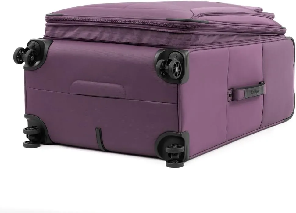Travelpro Tourlite Softside 3-Piece Set, Expandable Luggage with 4 Spinner Wheels, Lightweight Suitcase, 21" Carry-On, 25" Checked Medium, 29 Check Large, Deep Purple