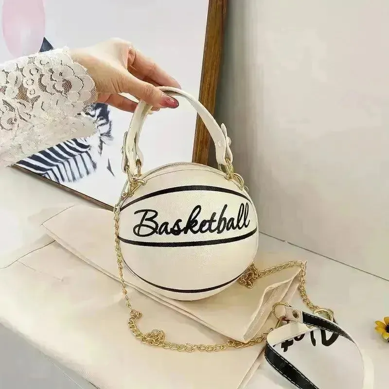 Trendy Basketball Shaped Crossbody Bag