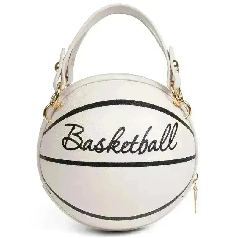 Trendy Basketball Shaped Crossbody Bag