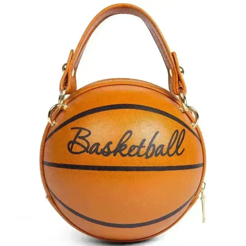 Trendy Basketball Shaped Crossbody Bag