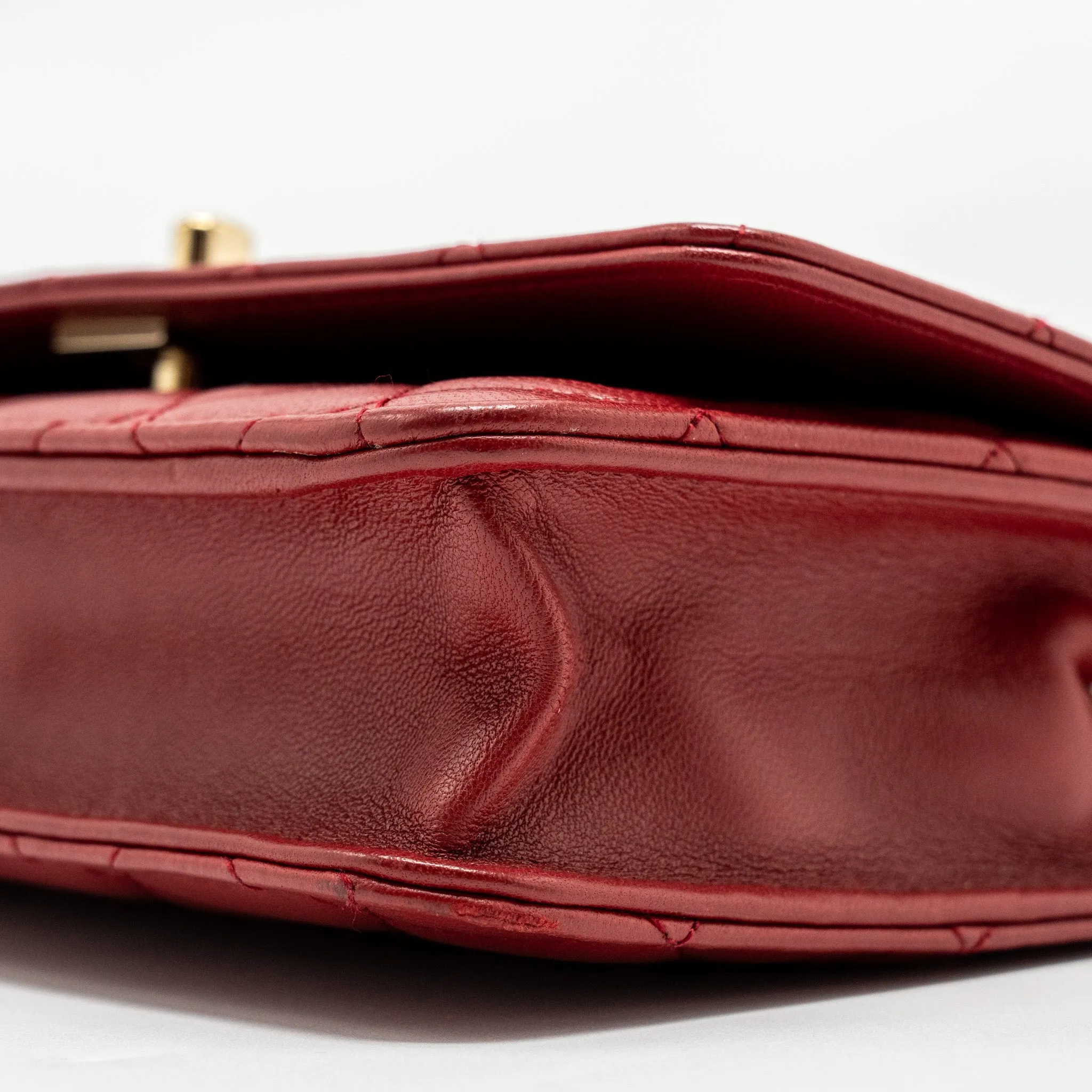 Trendy Chain CC Lambskin Economical shipping Top choice Wallet On L Red Chanel