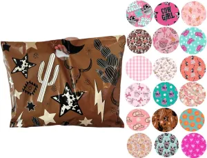 Trendy Chick Mailers - 100 pack die cut Merchandise and Shopping Bags/Perfect for Retail Stores, Boutiques, Gift Shops, Clothing and Merchandise | Cute and Trendy (Wild Wild West, 20x15)