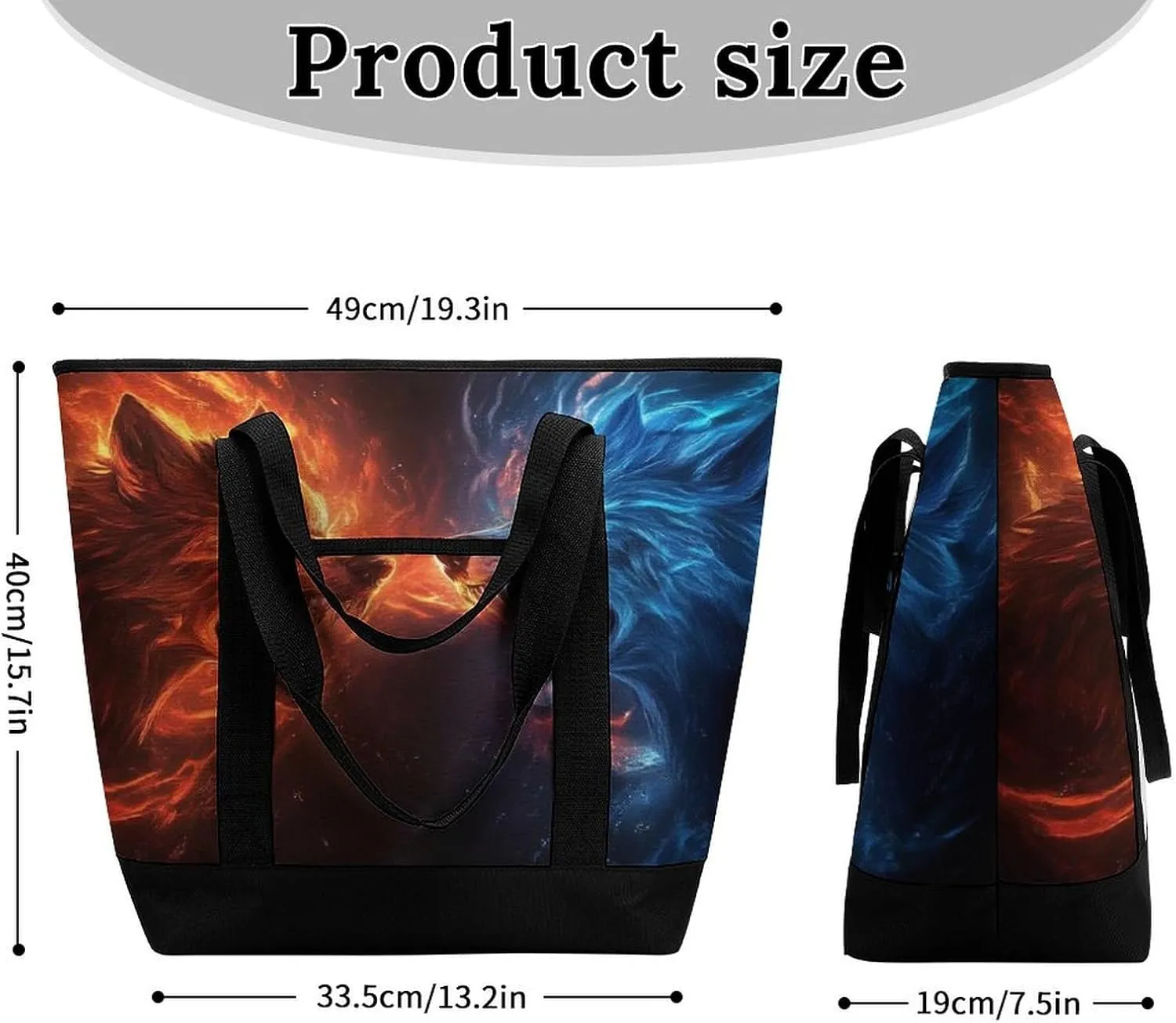 Trendy Commuter Tote Bag Large Insulated Shopping Bag For Travel