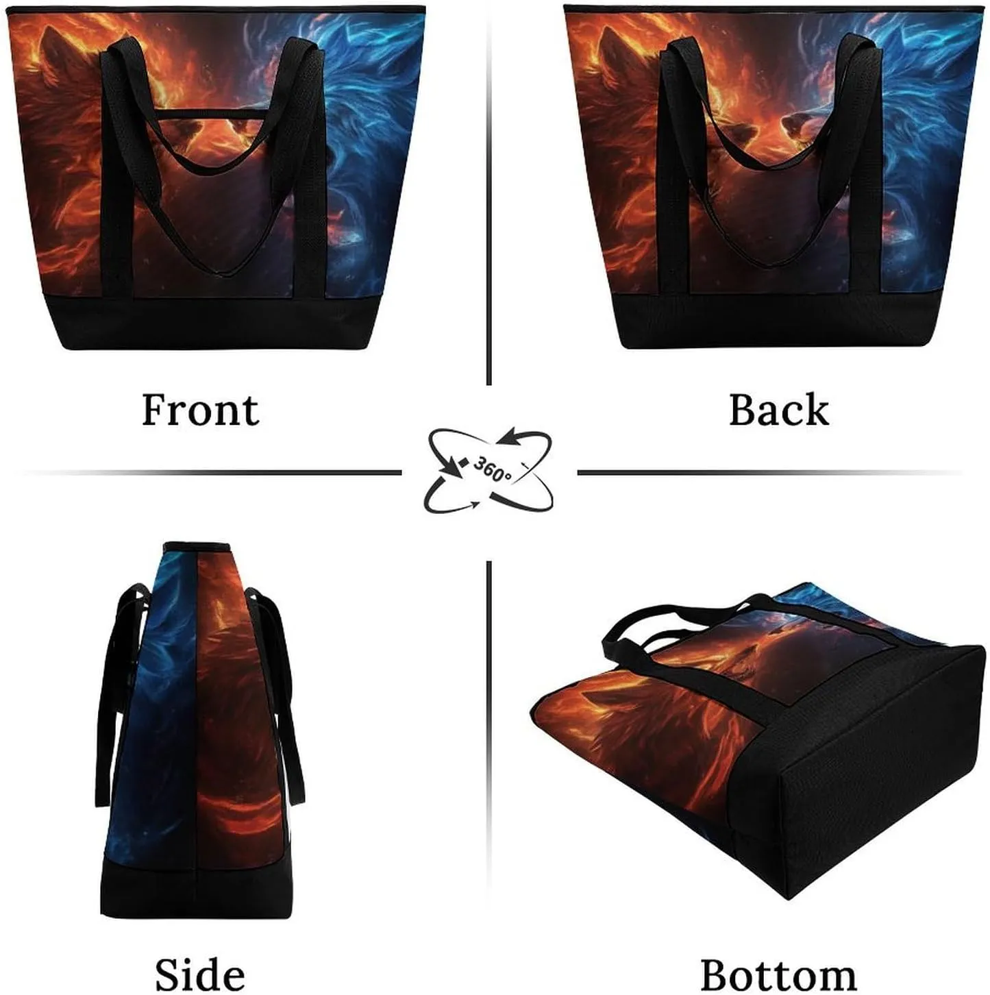 Trendy Commuter Tote Bag Large Insulated Shopping Bag For Travel