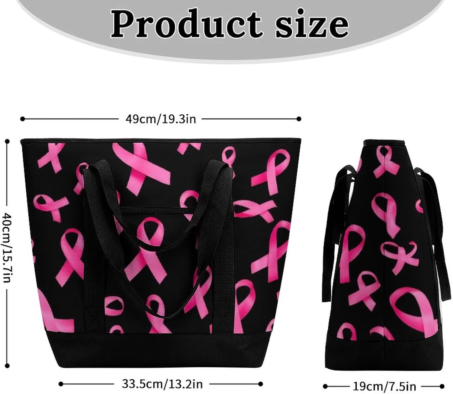 Trendy Commuter Tote Bag Large Insulated Shopping Bag For Travel