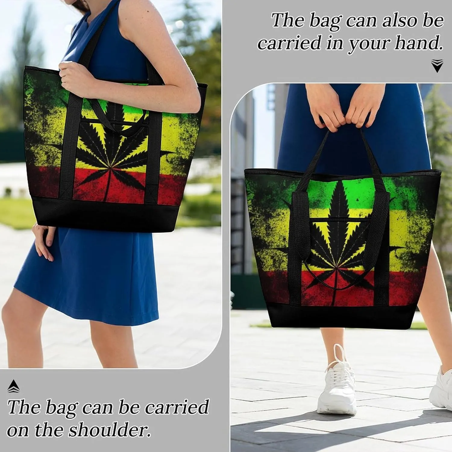 Trendy Commuter Tote Bag Large Insulated Shopping Bag For Travel