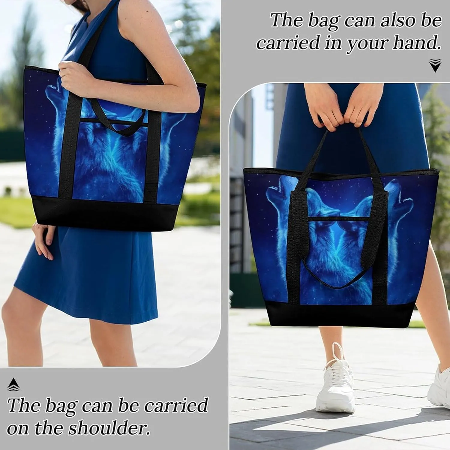 Trendy Commuter Tote Bag Large Insulated Shopping Bag For Travel