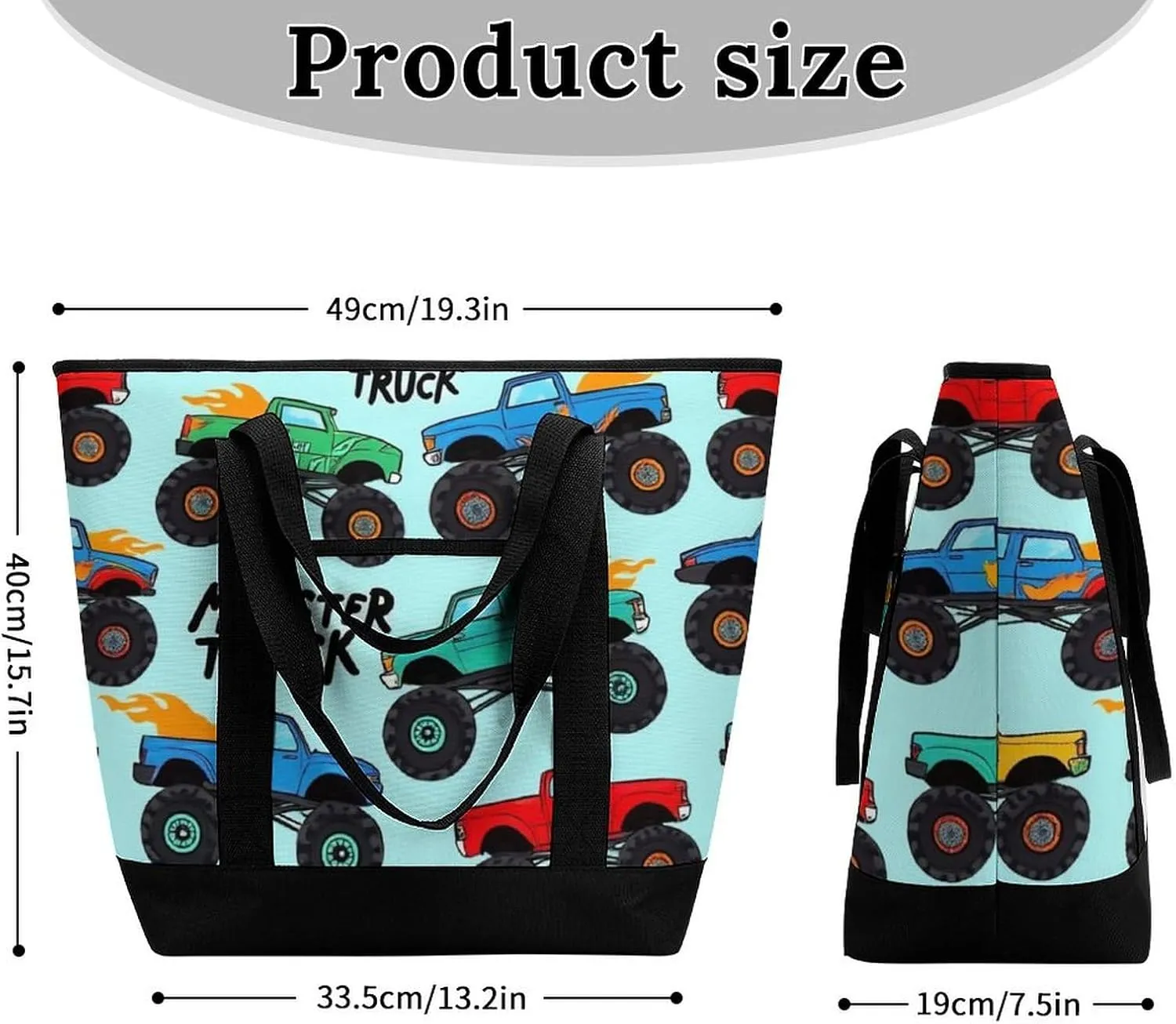 Trendy Commuter Tote Bag Large Insulated Shopping Bag For Travel