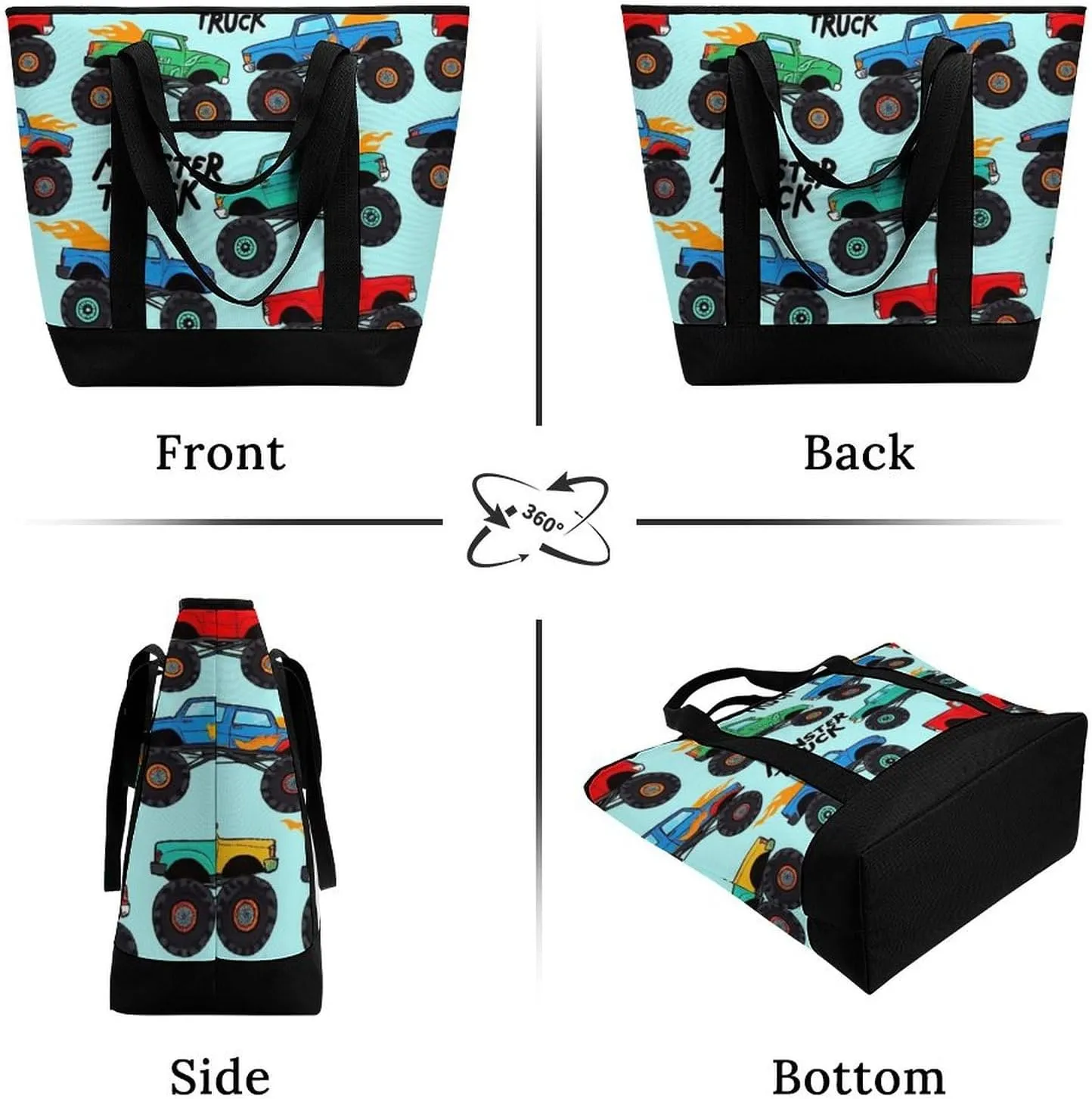 Trendy Commuter Tote Bag Large Insulated Shopping Bag For Travel