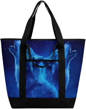 Trendy Commuter Tote Bag Large Insulated Shopping Bag For Travel