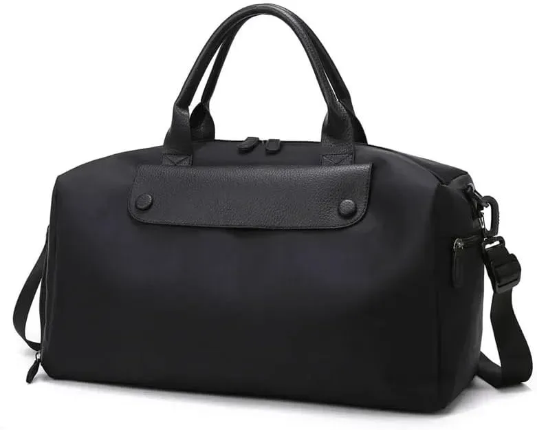 Trip Bag Large Capacity Yoga Organizer Swimming Gym Bag Business Travel Luggage Bag Oxford Handbag Shoulder Bags(Black)