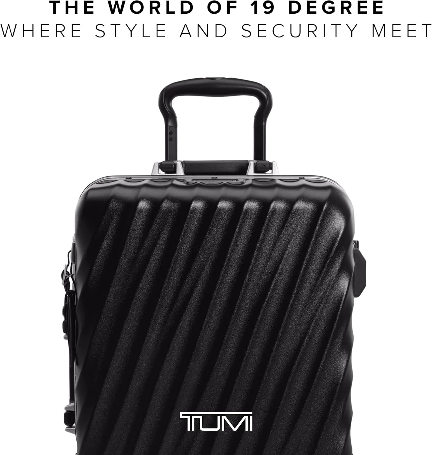 TUMI 19 Degree Frame International 4 Wheel Carry-On - Lightweight Suitcase - Hard Shell Luggage - 21.8" X 14.0" X 9.0" - Black Texture