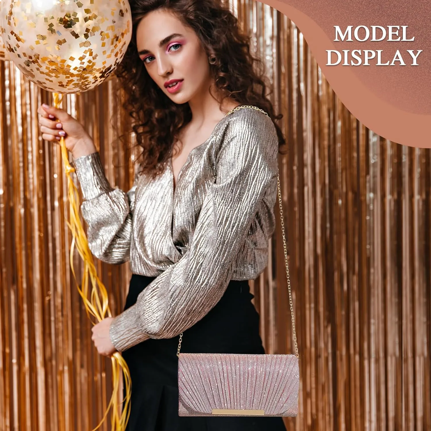 UBAYMAX Evening Bag Clutch Purses for Women Lady Girl Handbags Crossbody Bag Wedding Bag for Prom Party Wedding Engagement