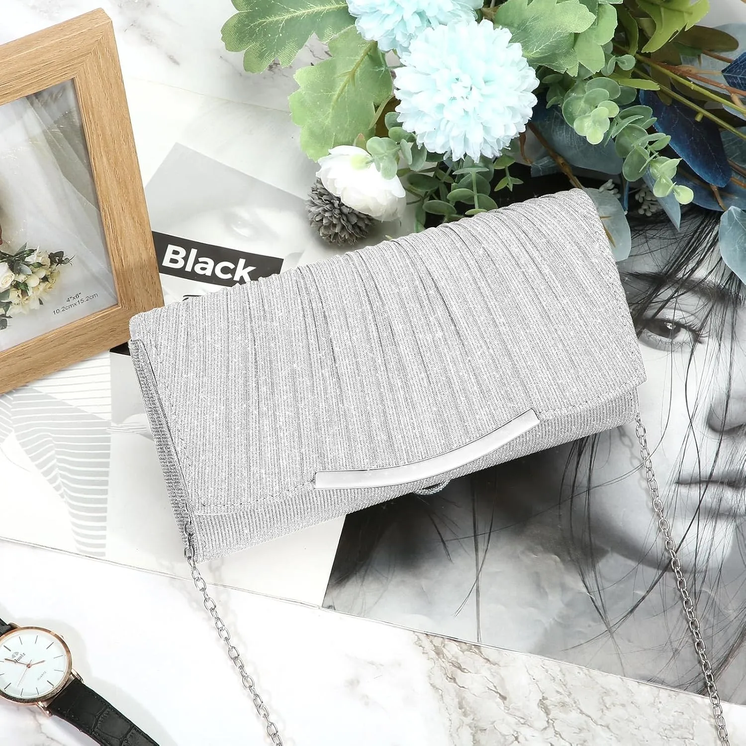 UBAYMAX Evening Bag Clutch Purses for Women Lady Girl Handbags Crossbody Bag Wedding Bag for Prom Party Wedding Engagement