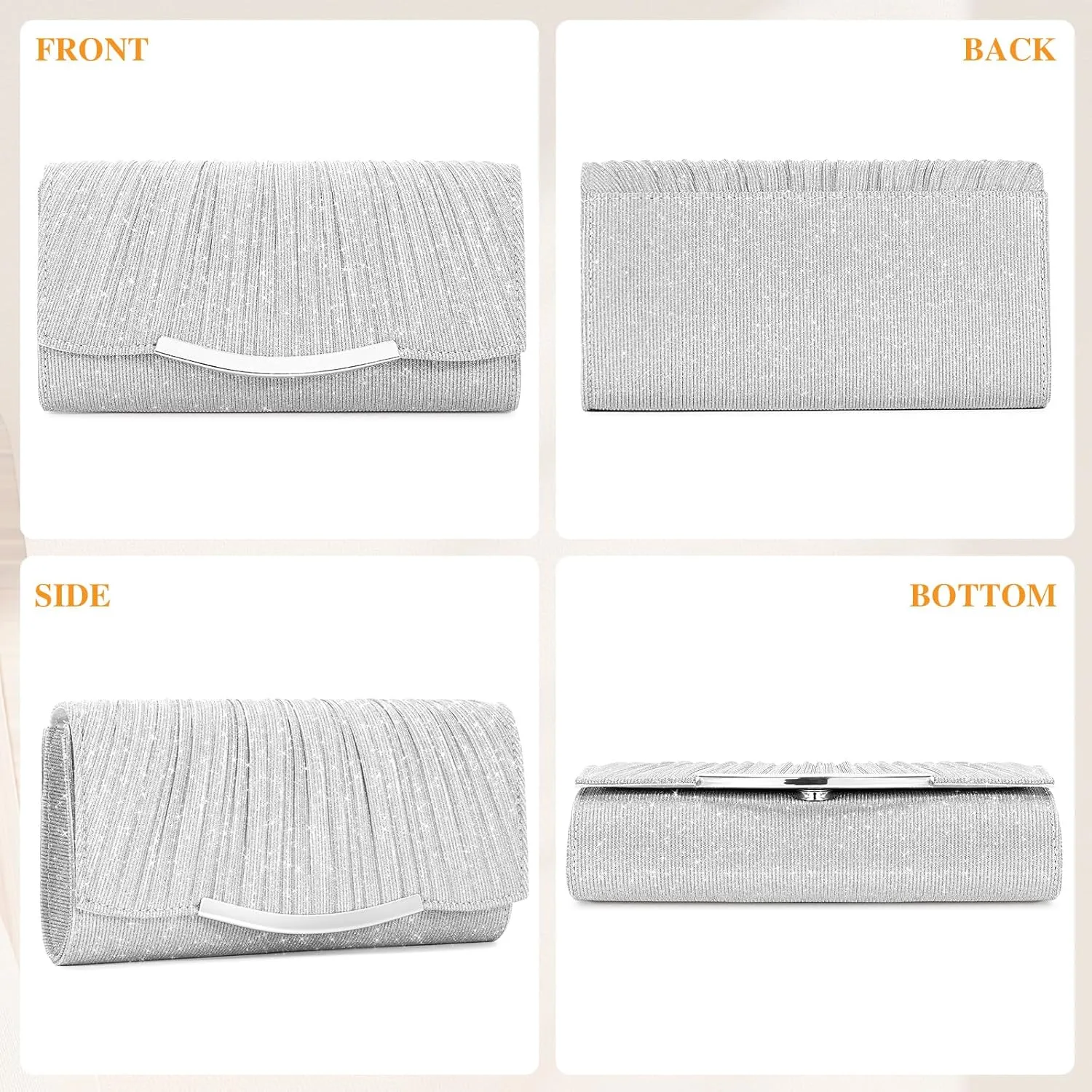 UBAYMAX Evening Bag Clutch Purses for Women Lady Girl Handbags Crossbody Bag Wedding Bag for Prom Party Wedding Engagement