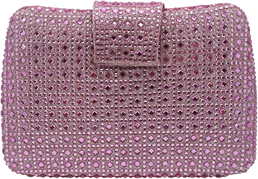 UMREN Sparkly Rhinestone Evening Clutch Purses for Women Crystal Clutch Diamond Handbag Wedding Party Shoulder Crossbody Bag
