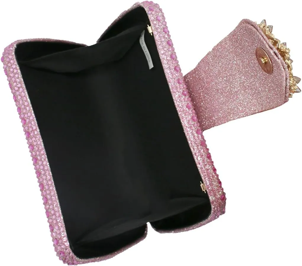 UMREN Sparkly Rhinestone Evening Clutch Purses for Women Crystal Clutch Diamond Handbag Wedding Party Shoulder Crossbody Bag
