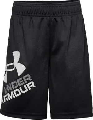Under Armour Kids Prototype Logo Shorts for Little, and Big Kids - Elasticized Waistband, Graphic Prints, and Pullover Style