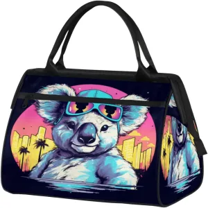 Urban Animal Sunglasses Duffelbag Waterproof Polyester Fiber Fabric Overnight Weekend Bag Fitness Travel Sports Bag Airplane Carry-on Bag Suitable for Gym Beach Weekend Travel Daily Shopping