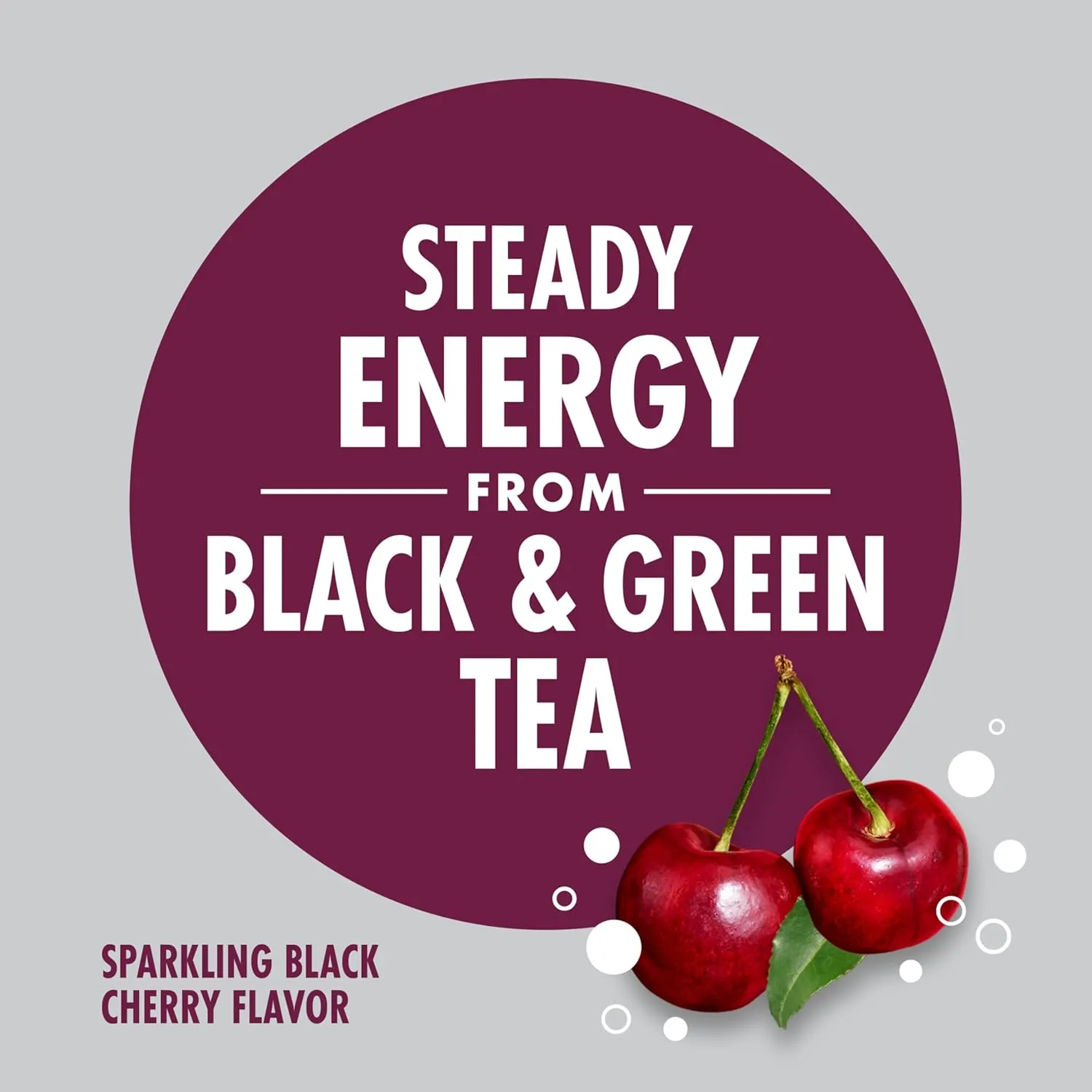 V8 SPARKLING  ENERGY Black Cherry Energy Drink, 11.5 fl oz Can (Pack of 8)