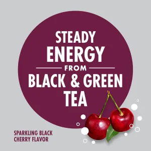 V8 SPARKLING  ENERGY Black Cherry Energy Drink, 11.5 fl oz Can (Pack of 8)