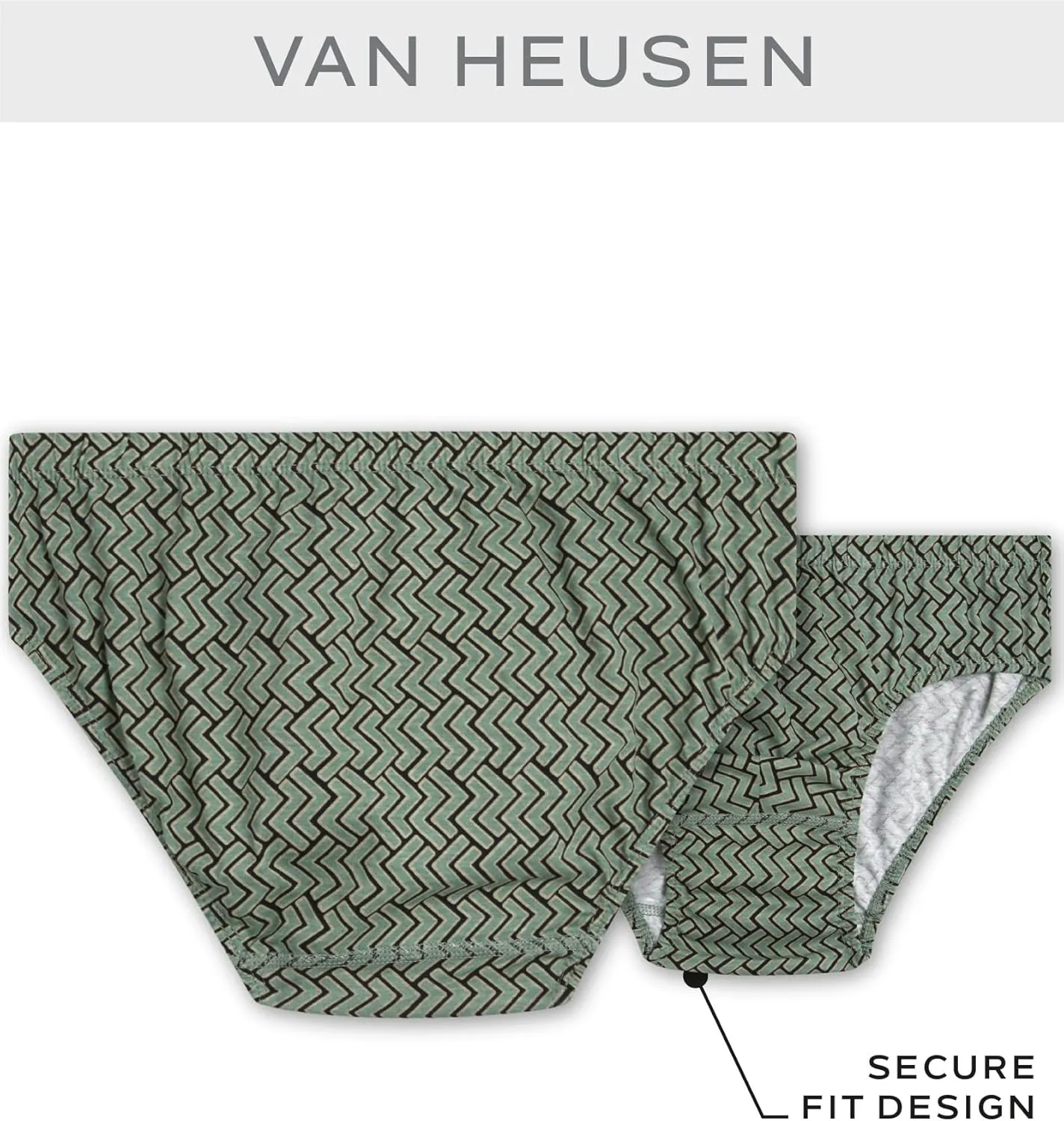 Van Heusen Low Rise Mens Briefs -5 Pack Tag Free Soft Cotton Stretch Underwear with Supportive Contour Pouch