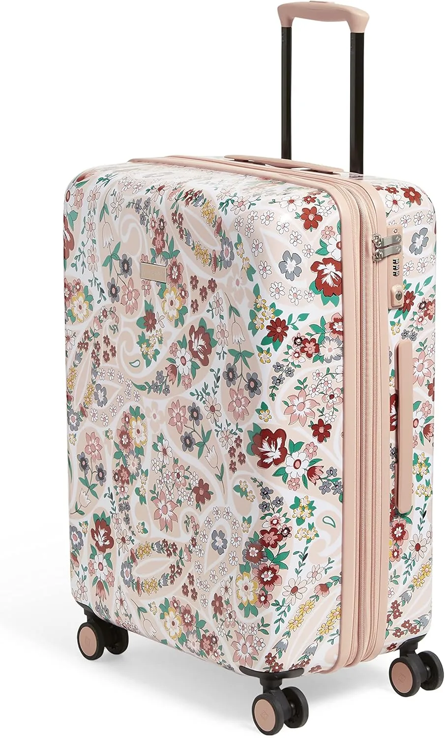 Vera Bradley Women's Hardside Rolling Suitcase Luggage, Prairie Paisley, 26" Check In