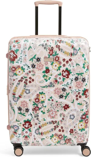 Vera Bradley Women's Hardside Rolling Suitcase Luggage, Prairie Paisley, 26" Check In