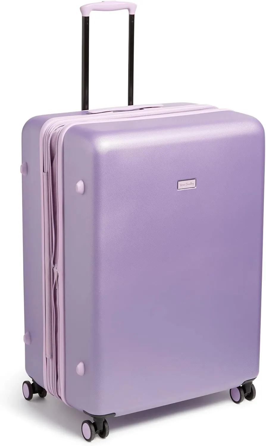 Vera Bradley Women's Hardside Rolling Suitcase Luggage, Purple Shimmer, 29" Check In