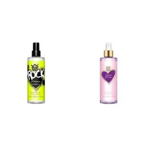 Vera Wang Rock Princess and Princess Hair & Body Mist 8.0oz and 8.4oz Bundle