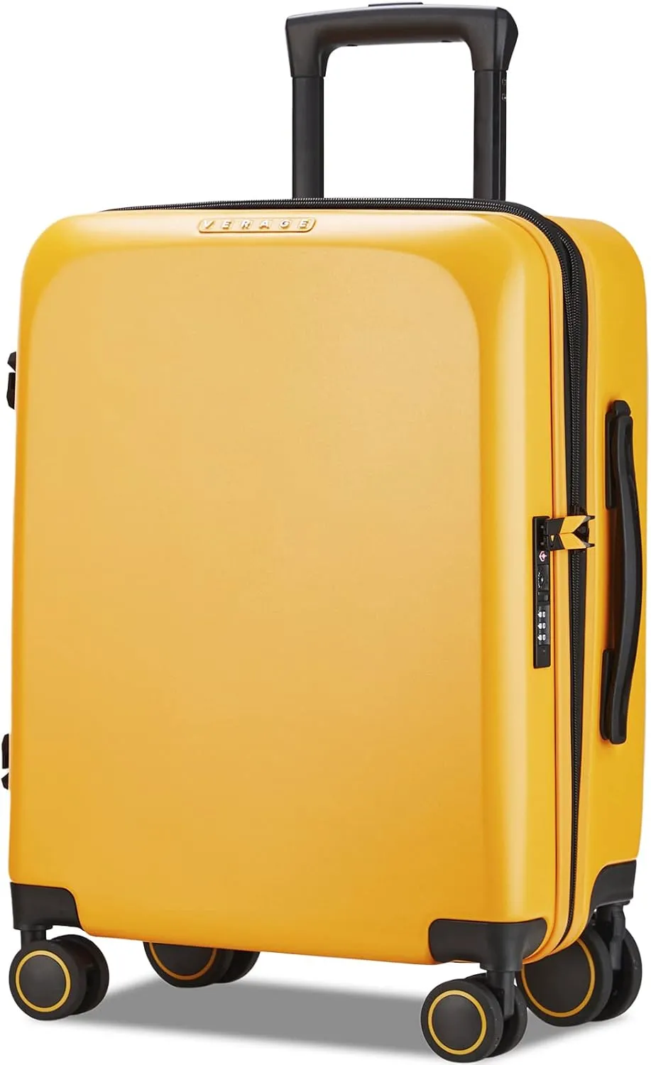 Verage Freeland Carry On Luggage with X-Large Spinner Wheels, 20 Inch Expandable Hardside Travel Luggage, Rolling Suitcase TSA Approved (20-Inch, Yellow)
