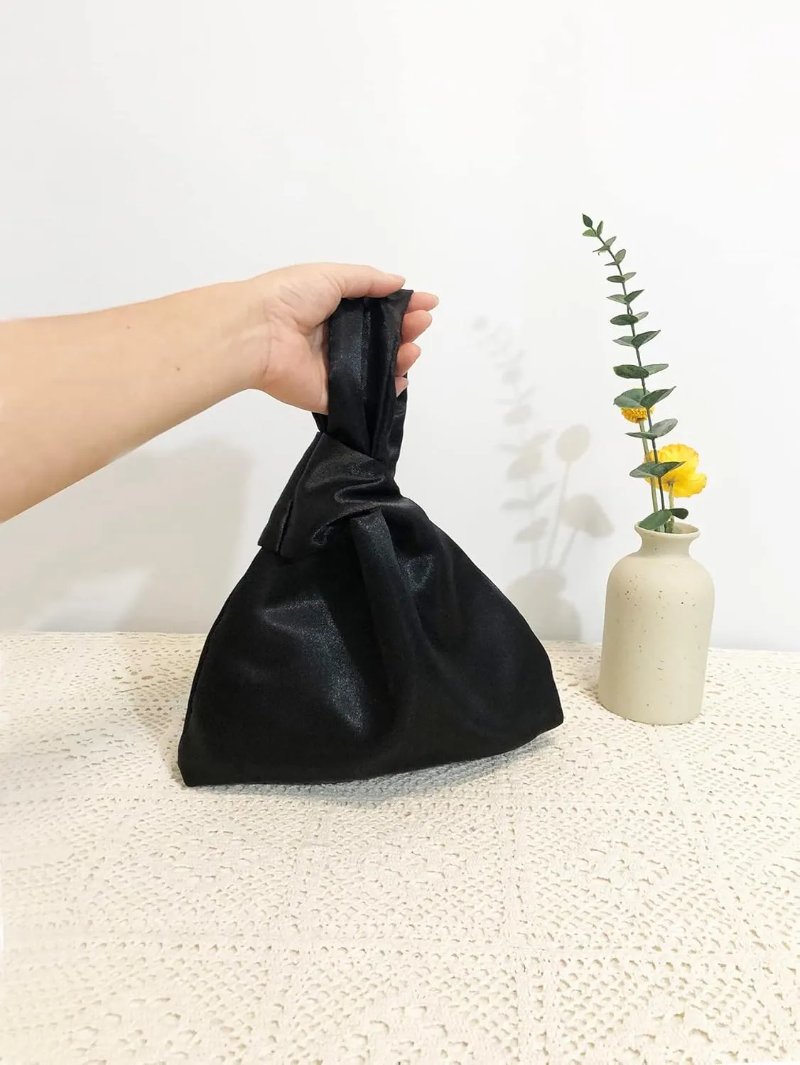 Verdusa Women's Satin Evening Bag Clutch Handbag Mini Purse Small Tote