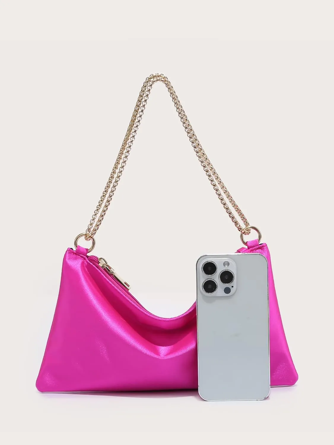 Verdusa Women's Satin Evening Handbag Shoulder Bag Purse