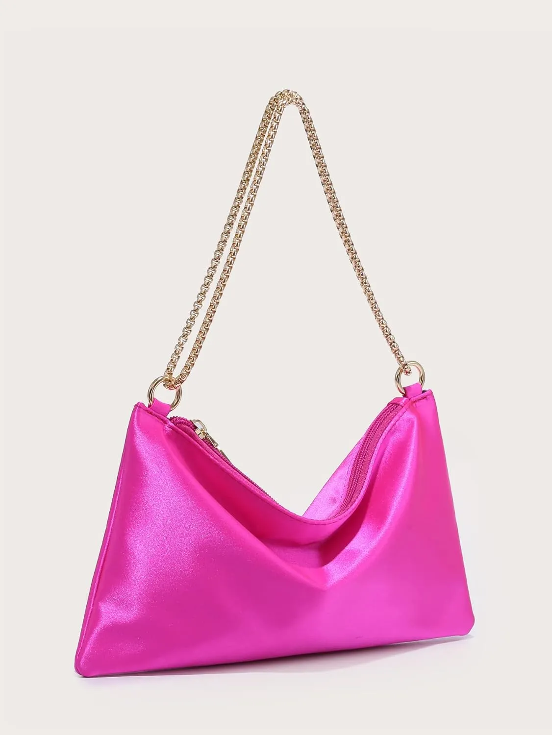 Verdusa Women's Satin Evening Handbag Shoulder Bag Purse