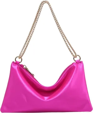 Verdusa Women's Satin Evening Handbag Shoulder Bag Purse
