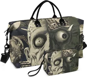 Vintage Monster Duffel Bag for Travel Gym Sport, Weekender Travel Bags Carry on Overnight Bag